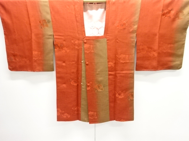 JAPANESE KIMONO / UNUSED MICHIYUKI COAT / CAMELLIA